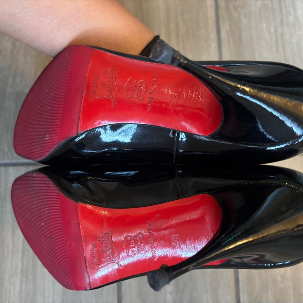 HURRY! Memorial SALE! Christian Louboutin Peep Toe Patent Leather Heel - Picture 9 of 14